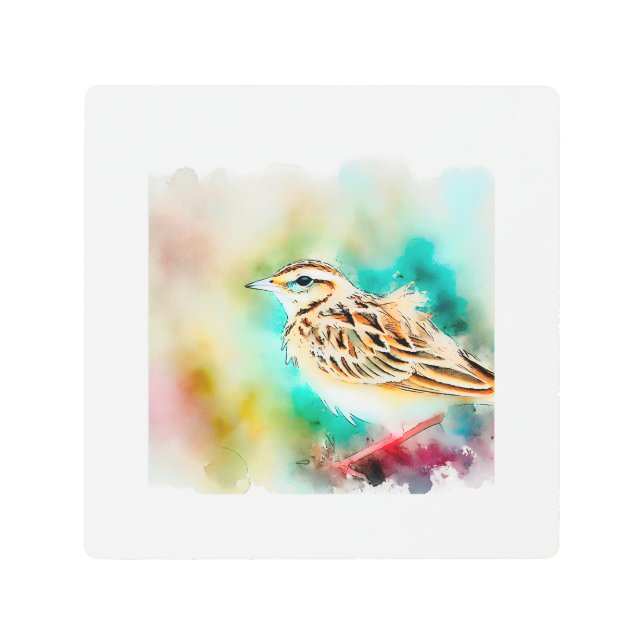 Impresión En Metal Duponts lark 131024AREF131 - Watercolor (Anverso)