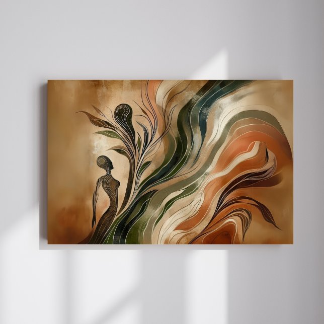 Impresión En Metal Earthy Abstract Wall Art - Life's - Metalizado (Subido por el creador)