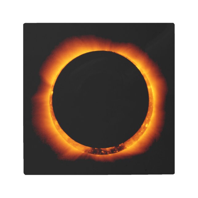 Impresión En Metal Eclipse solar casi total (Anverso)