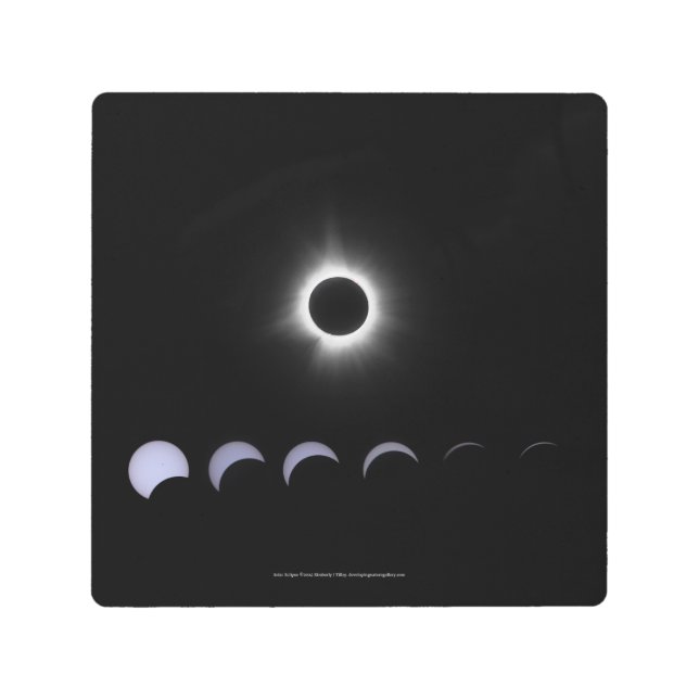 Impresión En Metal Eclipse solar de 2024 (Anverso)
