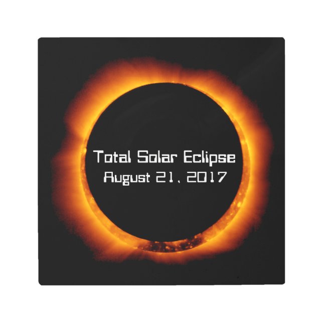 Impresión En Metal Eclipse solar total de 2017 (Anverso)