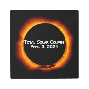 Impresión En Metal Eclipse solar total de 2024