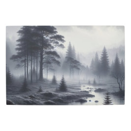 Impresión En Metal Ecos silenciosos: el bosque de majestad monocromo