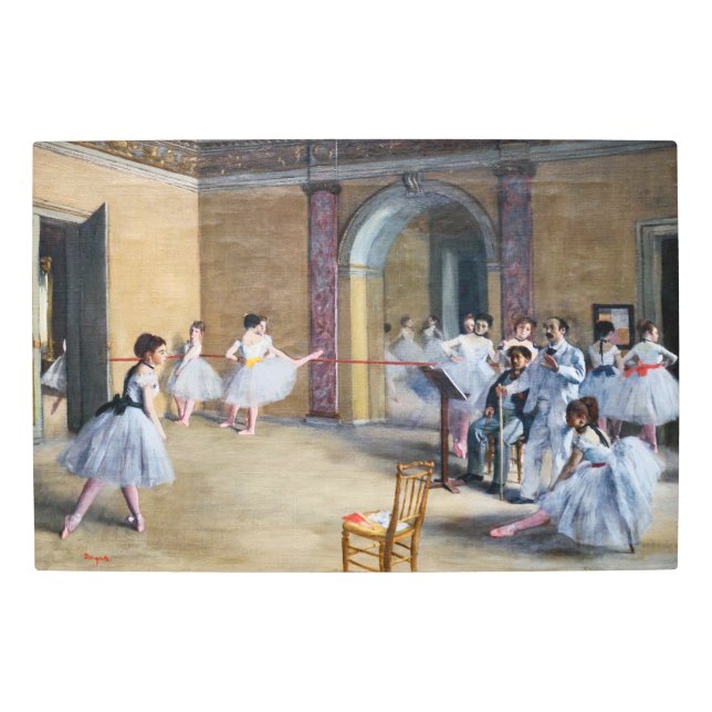 Impresión En Metal Edgar Degas - Dance Foyer, Opera rue Le Peletier (Anverso)