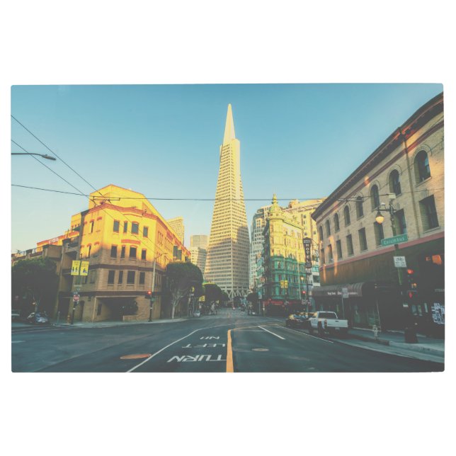 Impresión En Metal Edificio TransAmerica de San Francisco (Anverso)