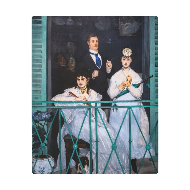 Impresión En Metal Edouard Manet - The Balcony / Le Balcon (Anverso)