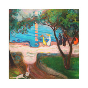 Impresión En Metal Edvard Munch - Baile en la playa
