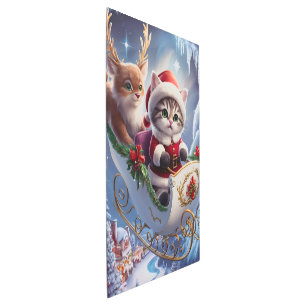 Impresión En Metal El Adorable magnate de la cocina de Santa Claus Ga