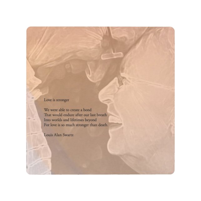 Impresión En Metal El amor es más fuerte (Anverso)