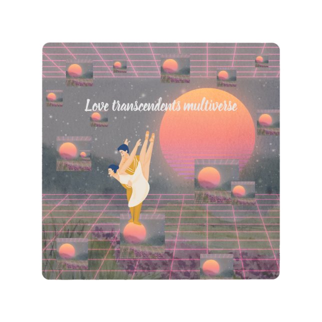 Impresión En Metal El amor trasciende multiverso (Anverso)