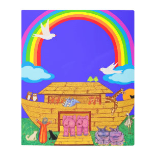 Impresión En Metal El arca de Noé