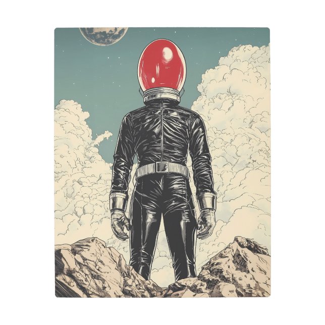 Impresión En Metal El asesino cósmico: Una visión retro de ciencia fi (Anverso)