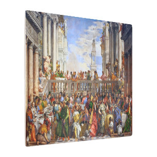 Impresión En Metal El Boda en Cana Paolo Veronese  