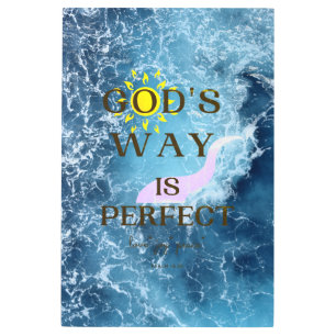 Impresión En Metal El camino de Dios es perfecto