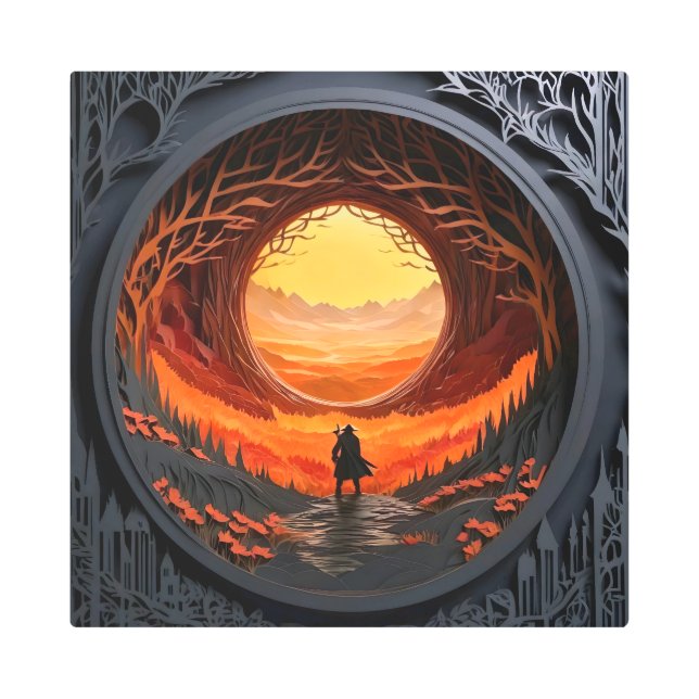 Impresión En Metal "El camino del mujeriego" (Anverso)