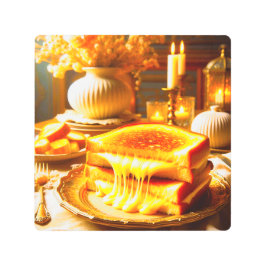 Impresión En Metal El cielo del queso: la comida más cómoda