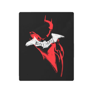 Impresión En Metal El contorno de la pintura con aerosol de Batman