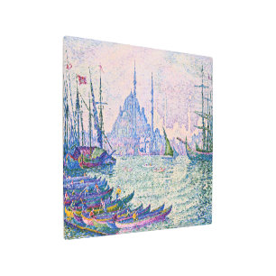 Impresión En Metal El Cuerno de Oro, los minaretes   Paul Signac  