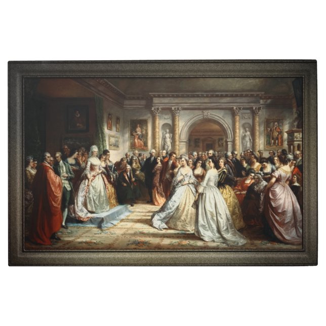 Impresión En Metal El día de la recepción de Lady Washington, por D.  (Anverso)