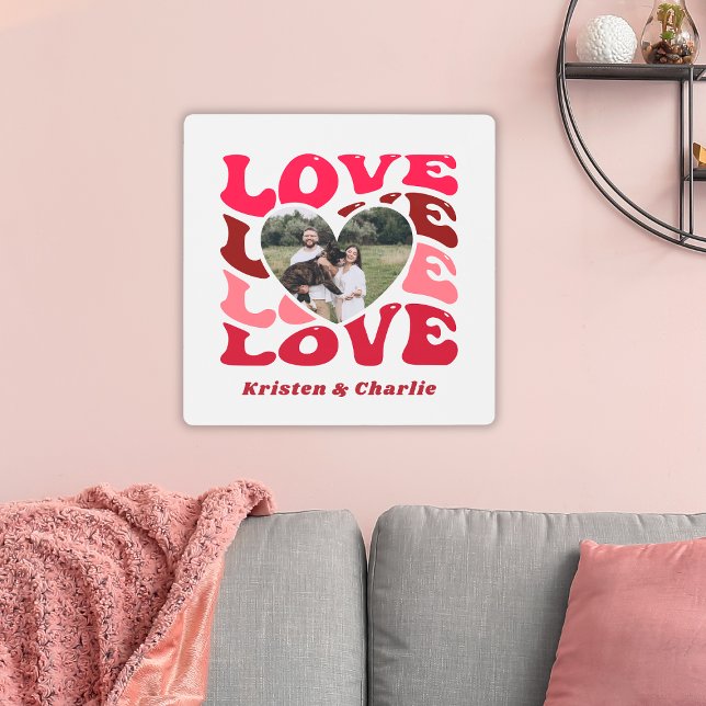 Impresión En Metal El día de San Valentín Love Cusotm Couple Photo (Valentine's Day Love Cusotm Couple Photo Metal Print
)