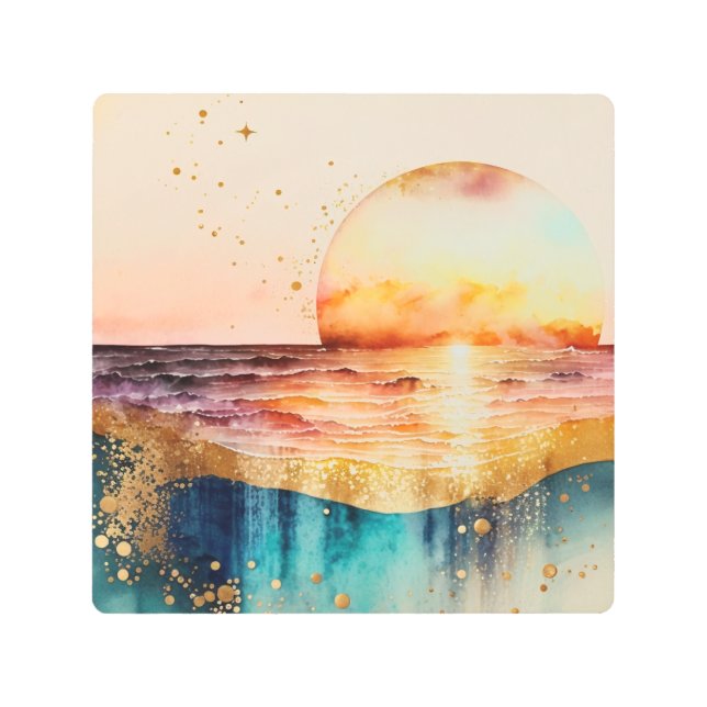 Impresión En Metal El diseño de la serie acuática 3 (Anverso)