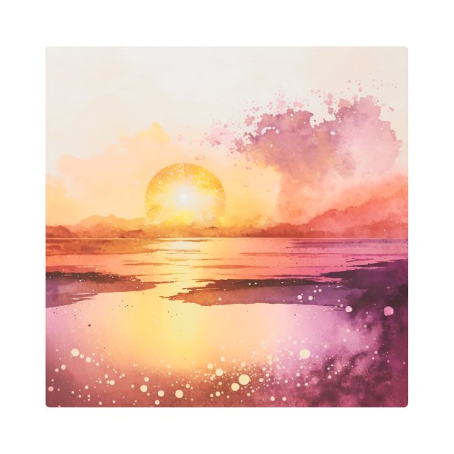 Impresión En Metal El diseño de la serie acuática 3 (Anverso)