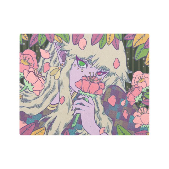 Impresión En Metal El elfo en el jardín (Anverso)