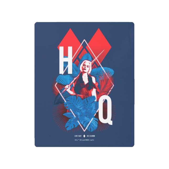 Impresión En Metal El escuadrón suicida | Harley Quinn Fern & Diamond (Anverso)