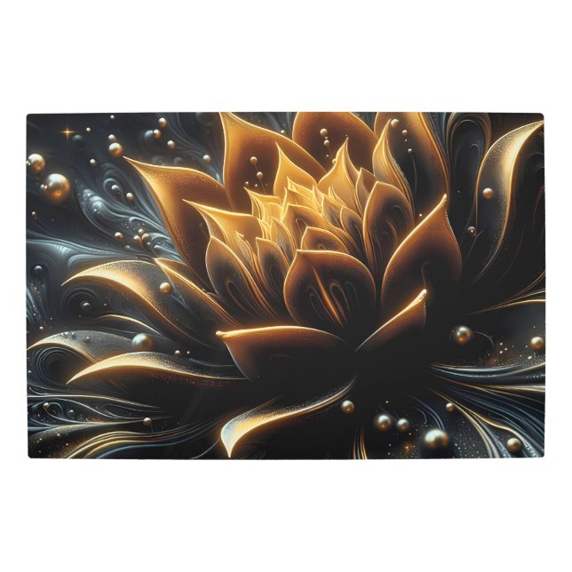 Impresión En Metal El florecimiento dorado en las profundidades del C (Anverso)