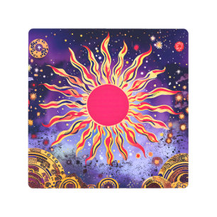 Impresión En Metal "El fuego bailarín del Cosmos" El Sol