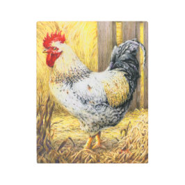 Impresión En Metal El gallo de los graneros