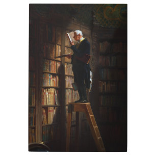 Impresión En Metal El gusano de biblioteca de Carl Spitzweg