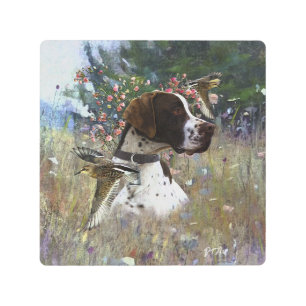 Impresión En Metal El hermoso puntero en el campo