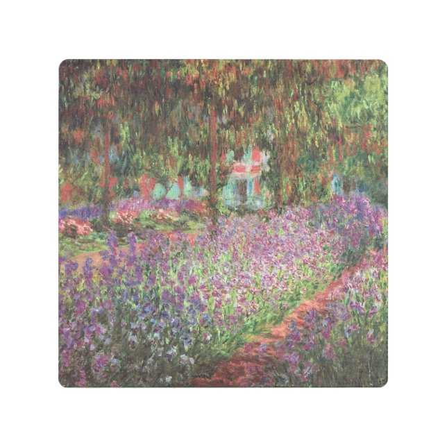 Impresión En Metal El jardín del artista en Giverny por Claude Monet (Anverso)