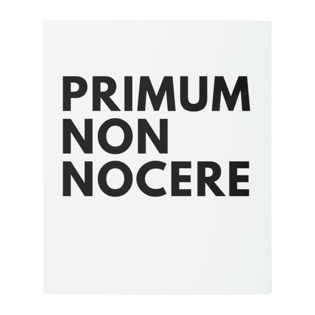Impresión En Metal El juramento hipocrático de la enfermera como prim (Anverso)