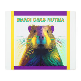 Impresión En Metal El Mardi Gras Nutria