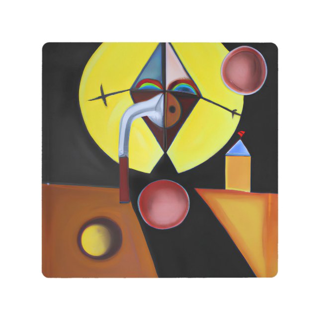 Impresión En Metal El Médico de la peste - Pintura de petróleo (Anverso)