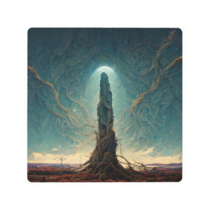 Impresión En Metal El Monolith 2 Fantasy Sci-Fi Art