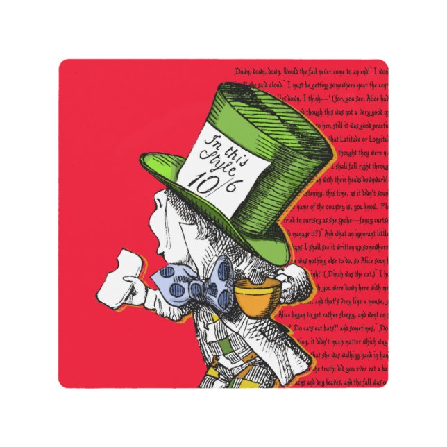 Impresión En Metal El odio loco {Alicia en el país de las maravillas} (Anverso)