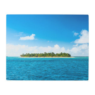 Impresión En Metal El paisaje marino con la pequeña isla