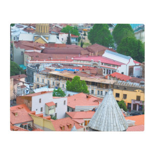 Impresión En Metal El paisaje urbano de Tiflis