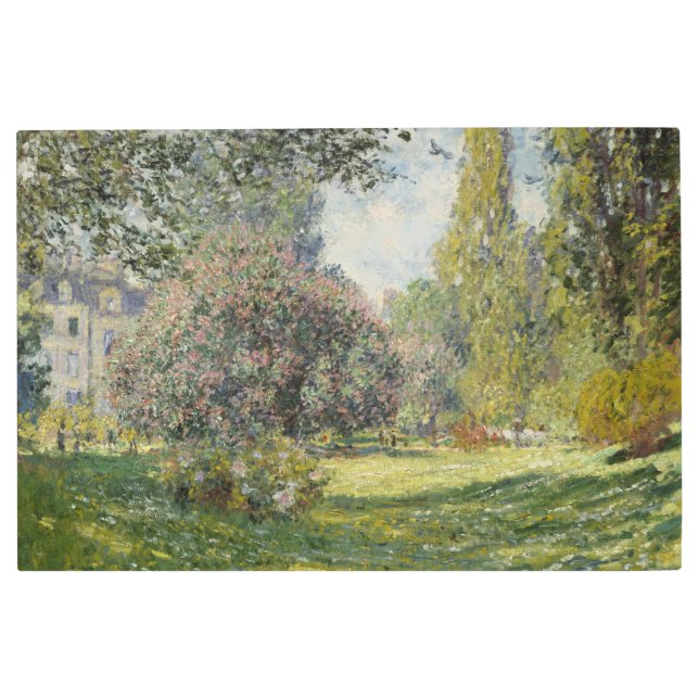Impresión En Metal El Parque Monceau - Claude Monet (Anverso)