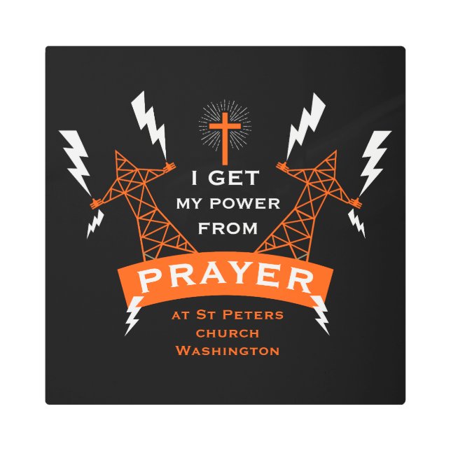 Impresión En Metal El poder de la oración (Anverso)