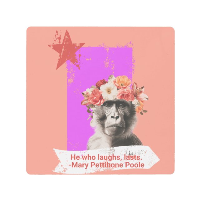 Impresión En Metal "El Que Se Ríe..." (Anverso)