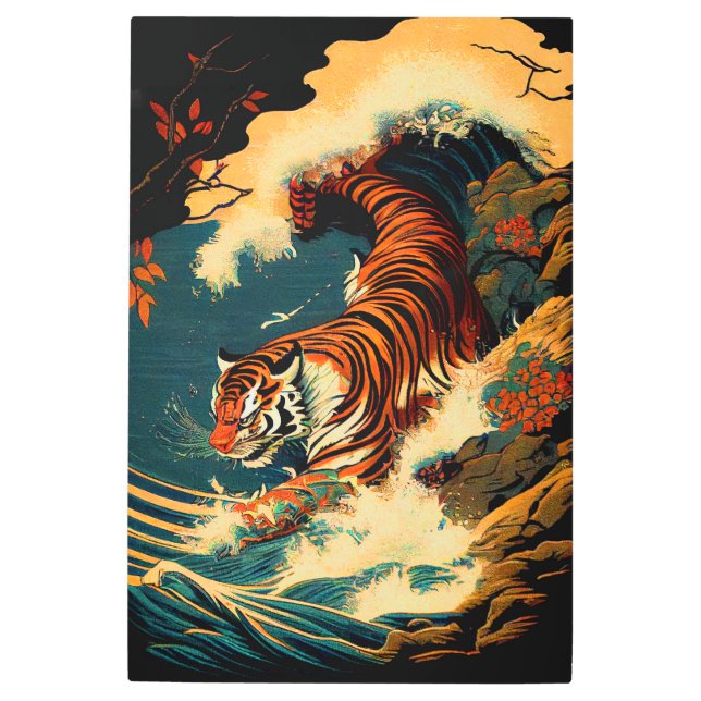 Impresión En Metal El rugido del dragón, la fuerza del tigre (Anverso)