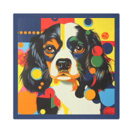 Impresión En Metal El sofisticado Cavalier King Charles Art