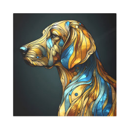 Impresión En Metal Elegancia canina elegante - IA
