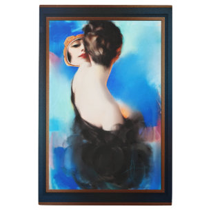 Impresión En Metal Elegancia en negro por Rolf Armstrong