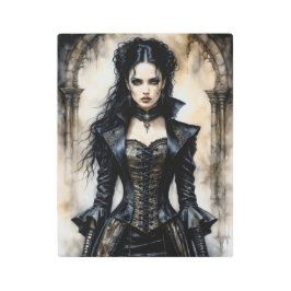 Impresión En Metal Elegancia gótica