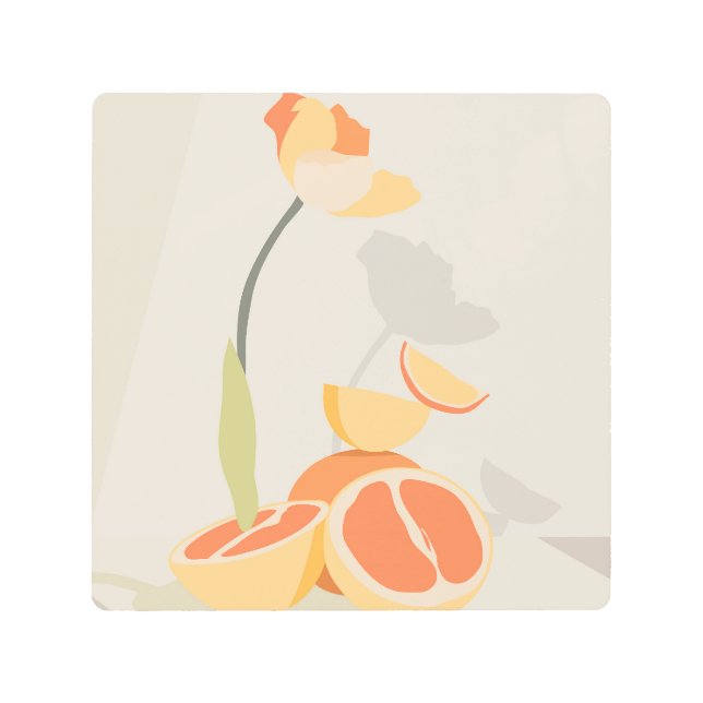 Impresión En Metal Elegancia monocroma (Anverso)